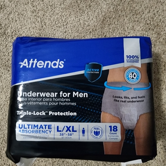 Attends Discreet Pull-Up Underwear for Men - Picture 2 of 2